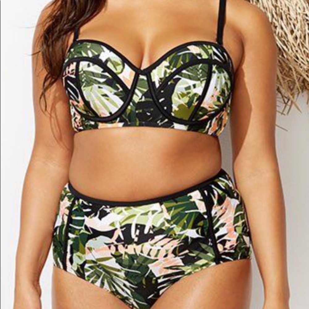 Swim Suits For All Tropical Bikini NWT